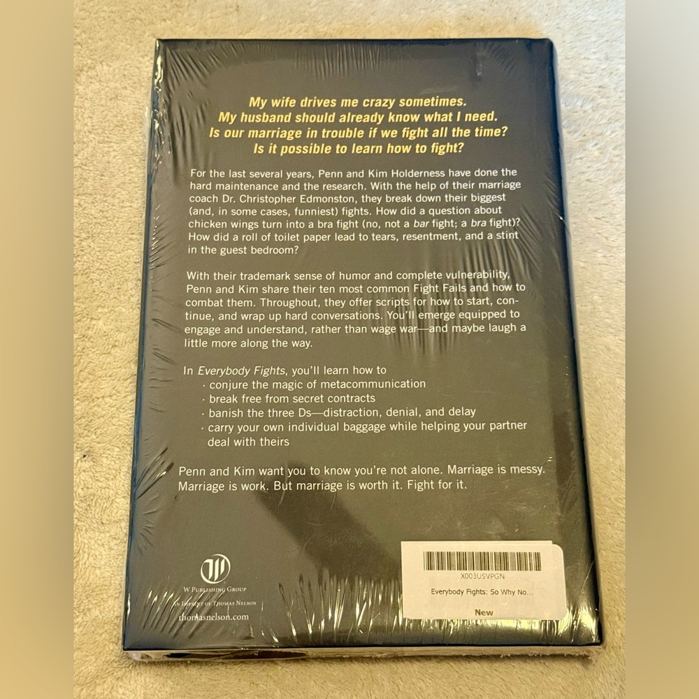 NEW Everybody Fights Book by Kim and Penn Holderness - Picture 2 of 2